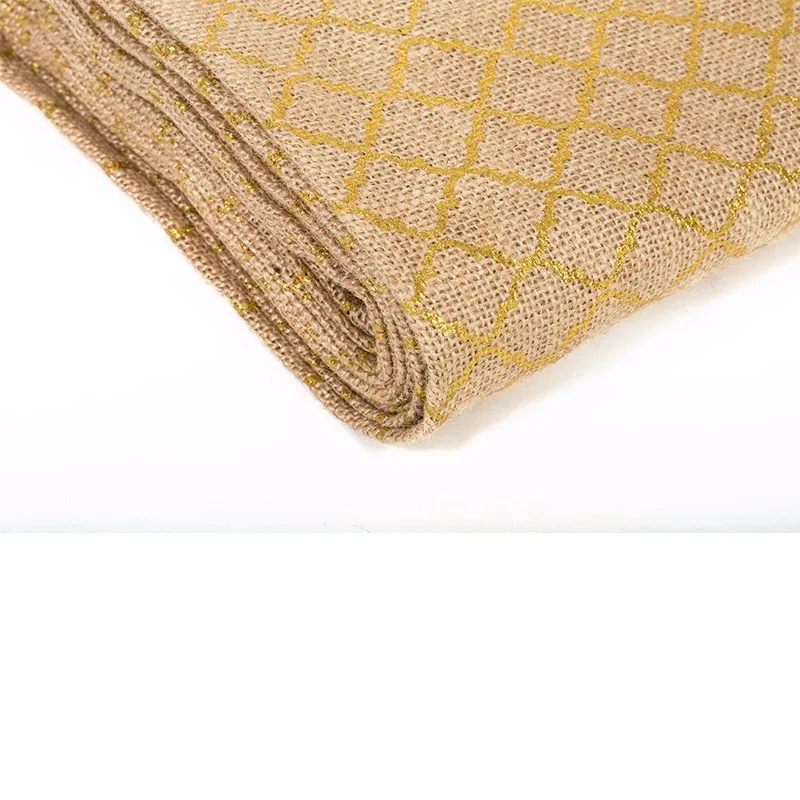 100 Popular Fashional Hemp Jute Fiber Cotton Fabric Burlap Cloth With