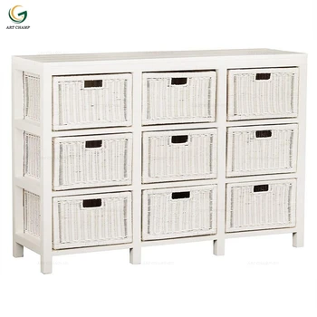 French White Antique Wicker Basket Drawers Wooden Storage Tool Cabinet With 9 Drawer Buy Wicker Basket Drawers Wooden Cabinet Wooden Storage Cabinet Tool Cabinet Product On Alibaba Com