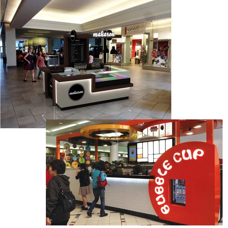 Shopping Mall Tea Shop Furniture Bubble Tea Shop Kiosk Design