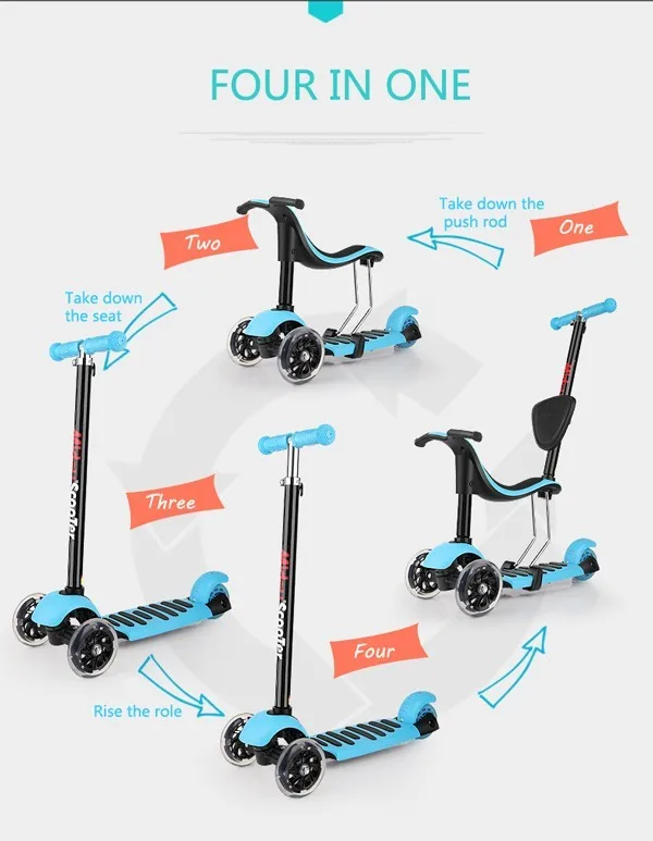Children 4 in 1 Mini Scooter