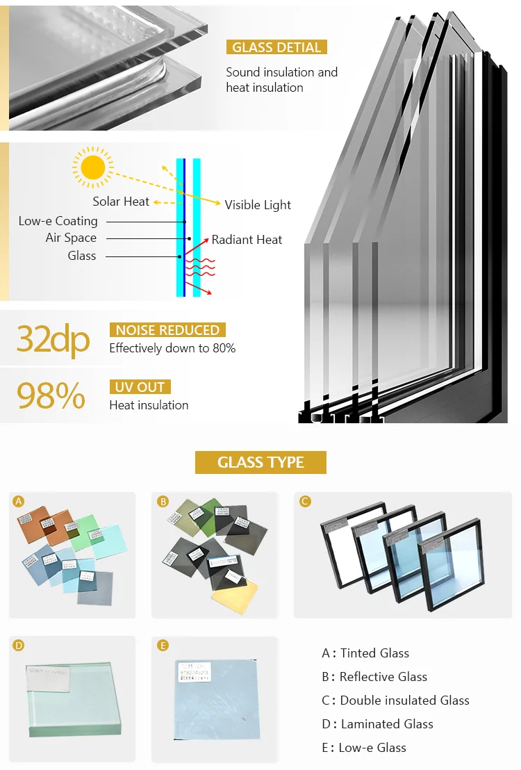 wood color veka aluminum casement window