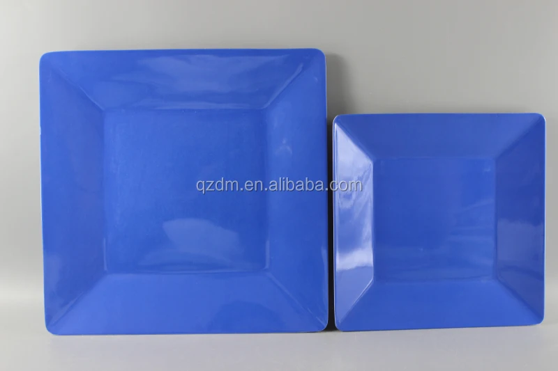 melamine square dinner plate solid color/candy color