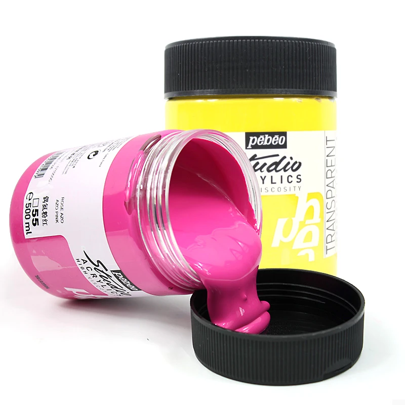 Wholesale High Consistency 500ml Pebeo Studio Acrylic Color Paint For