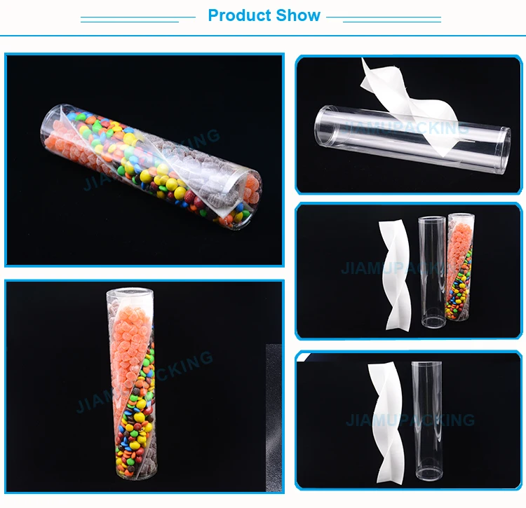 Customized Size Clear Plastic Tube Food Box Packaging With Lid Buy