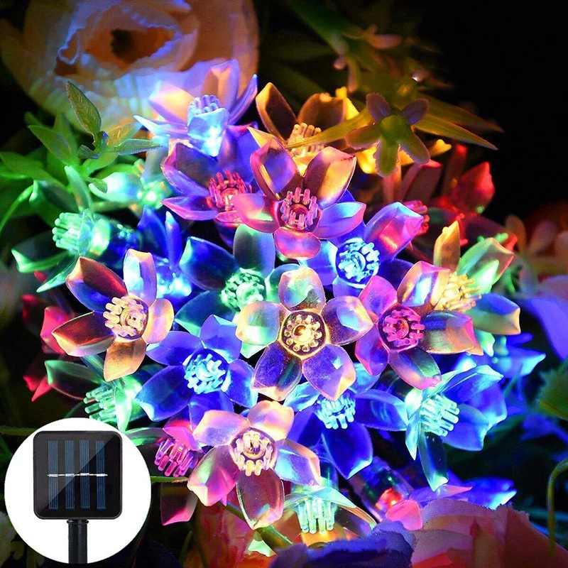 2019 admirable colorful widespread used Christmas decoration tiny flower solar string light