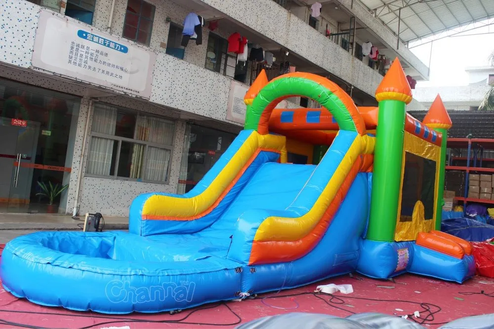 Water Bounce House With Pool Jump House Commercial Inflatable Bounce