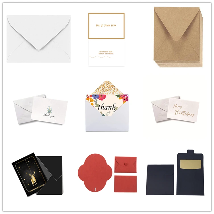 Custom Printing Folded Design Romantic Valentine's Day Flower Greeting Cards For Girl Friend