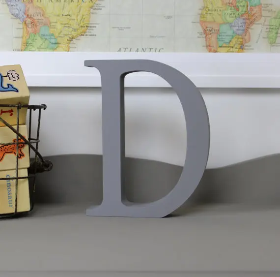 house warming gift wooden alphabet letters d