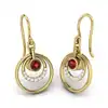 infinite loop Colorful New Fashion Elegant 316L Stainless Steel Flower fish Hoop Dangle Earring Wedding Jewelry micro pave sea