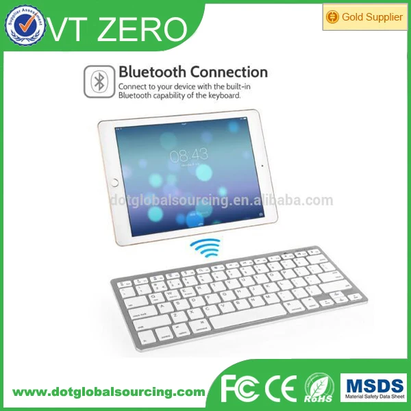laptop ultra-thin bluetooth wireless keyboard for iphone/ipad/samsung/android/notebook/tablet pc