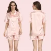 /product-detail/high-quality-short-sleeve-satin-women-silk-pajamas-sleepwear-set-60800789036.html