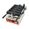 waffle maker custom plate gas/ electric automatic taiyaki pan opne mouth fish shapewaffle cone machine