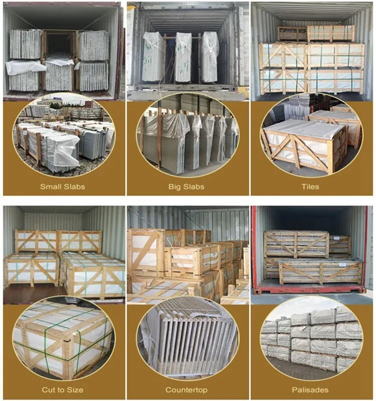 Competitive Price Customized Size G383 Pearl Flower Stone Palisades