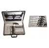 Multifunctional 24-piece suitcase kitchen knife set with steak knife and fork