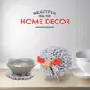 Handmade sheep shape felt drink coasters fancy round felt cup mat