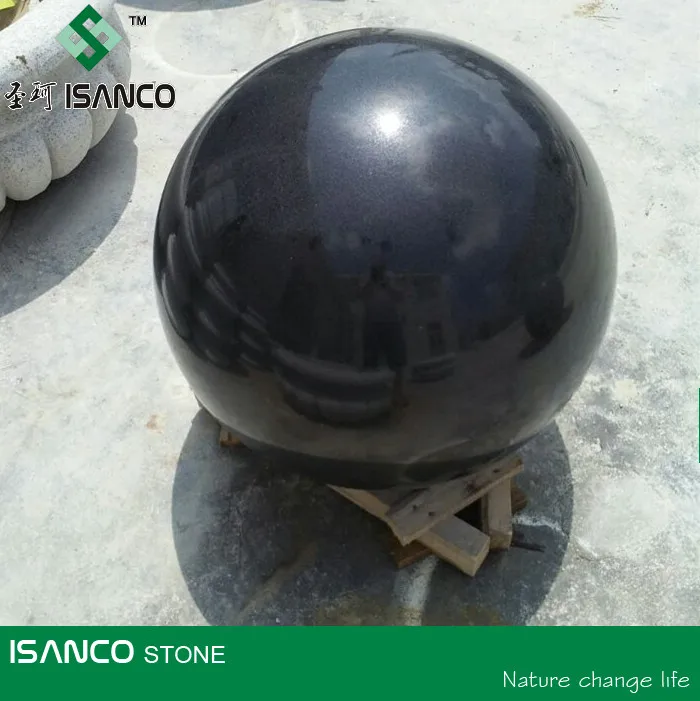 
Shanxi Black granite garden stone ball/fortune ball 