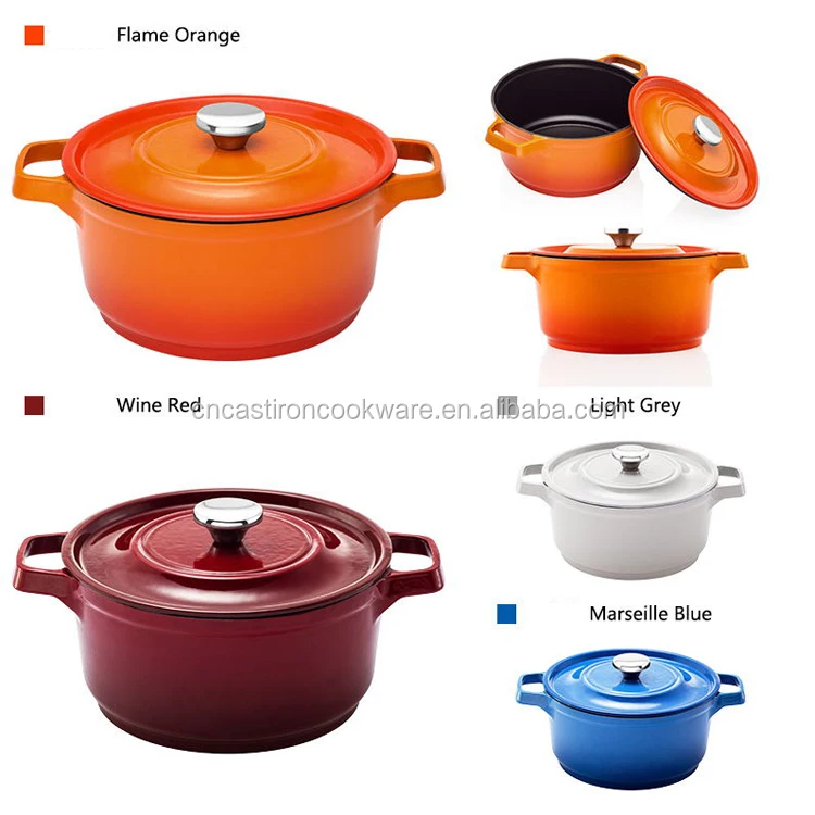 Enamel Cookware Casseroles Enamel Coating Dutch Oven Ceramic Cast Iron