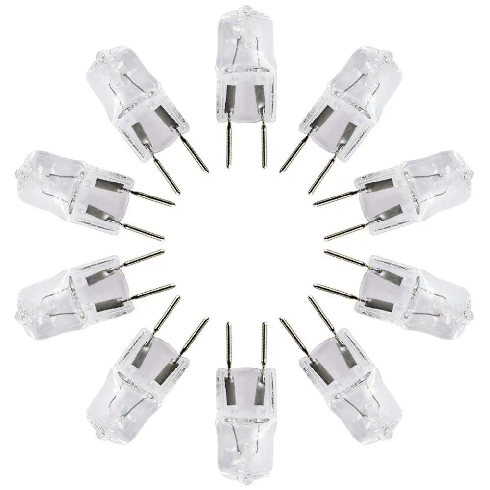 eTopLighting(10 Pack) G8-120V-75W, JCD Type Clear Halogen Bulb G8 Bi-Pin Base, 75 Watt 120 Volt, G8-120V-75W(10)