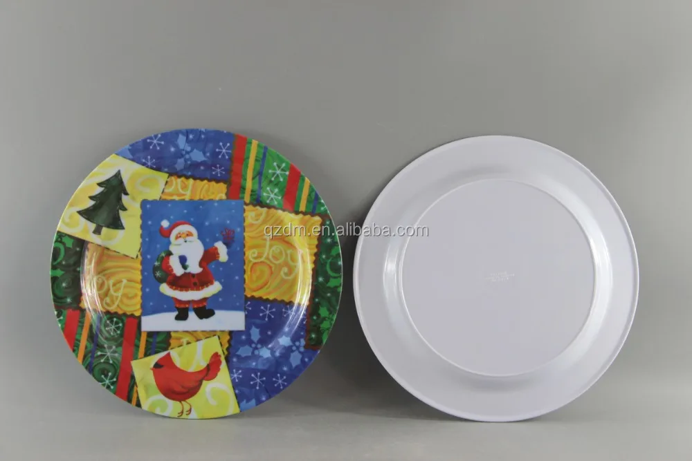 Christmas Theme Melamine Party Dinnerware ,Plastic Home Ware
