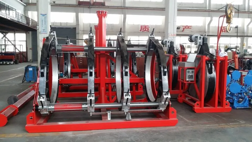 2018 hot selling  160 manual butt fusion welding machine with pressure gauge