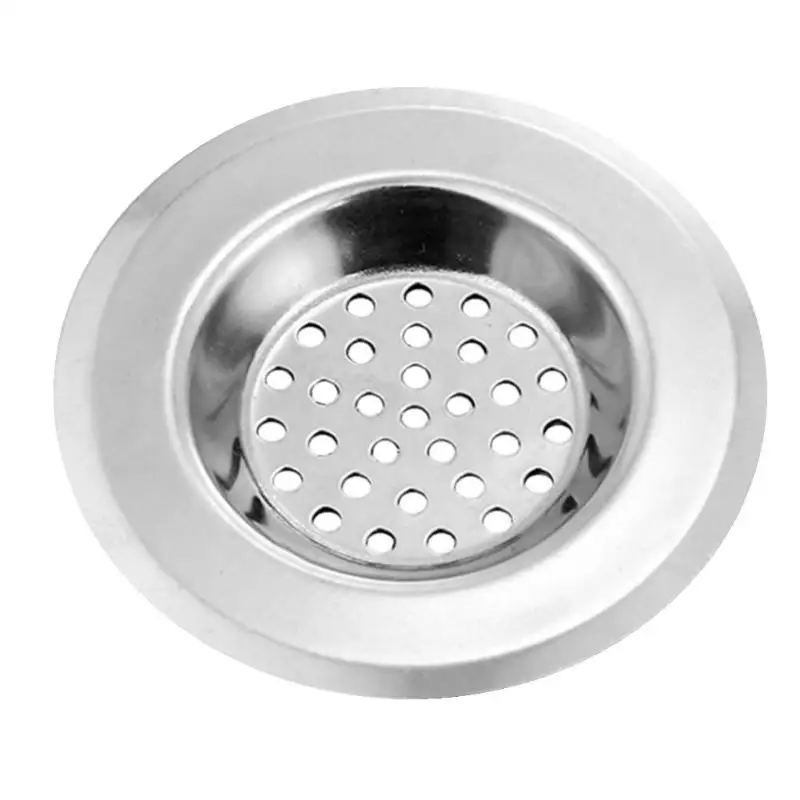 Sink Strainer for Shower Plug Hole Hair Catcher Bath Or Kitchen Sinks Stainless Steel Sink Drain 7.5Cm Silver 