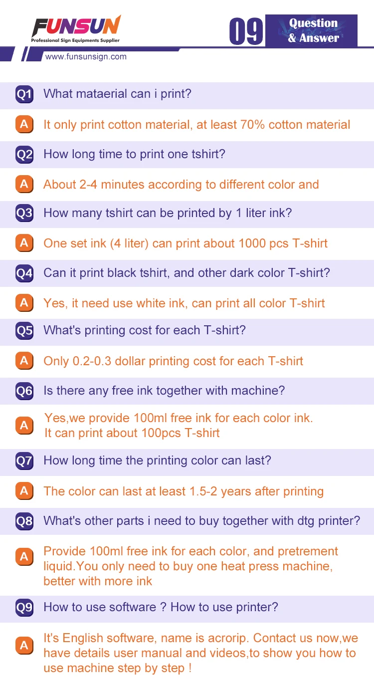 heat press printing price list