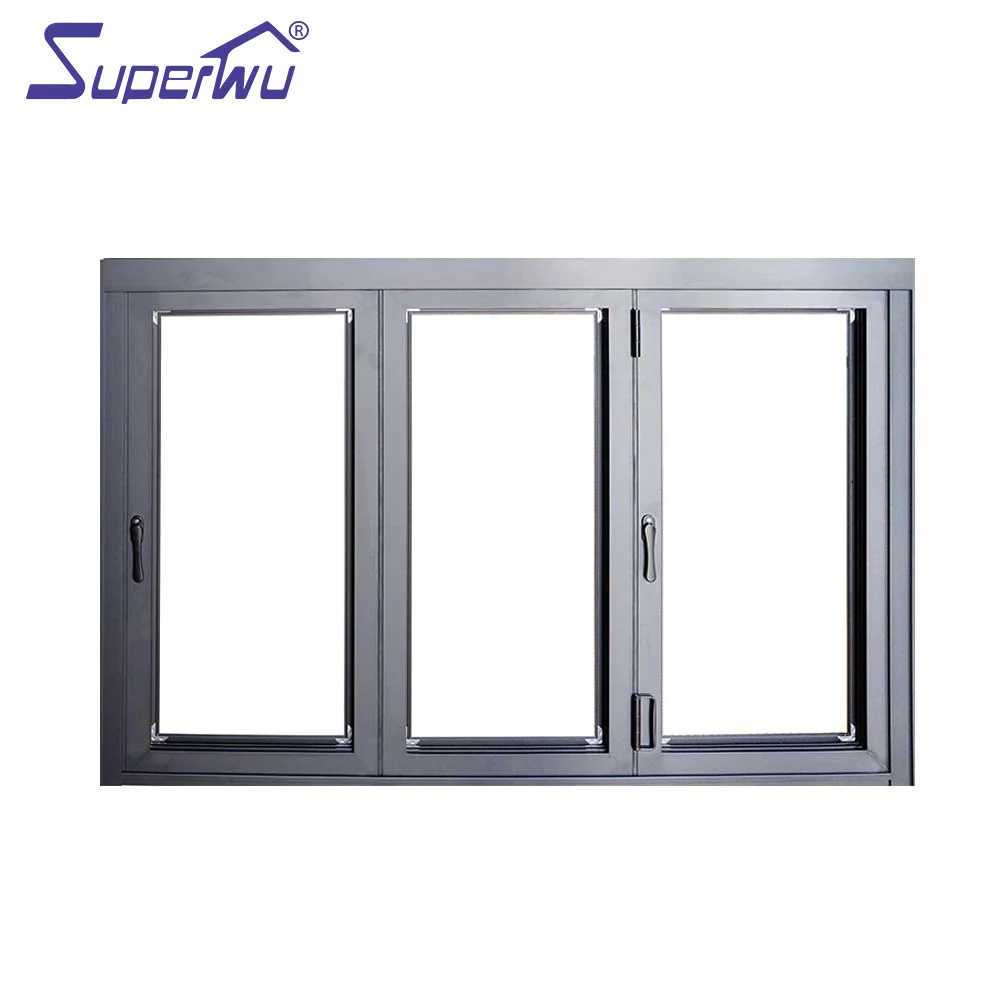 High Quality Aluminum Glass Bifold Window Folding sliding aluminum windows prices