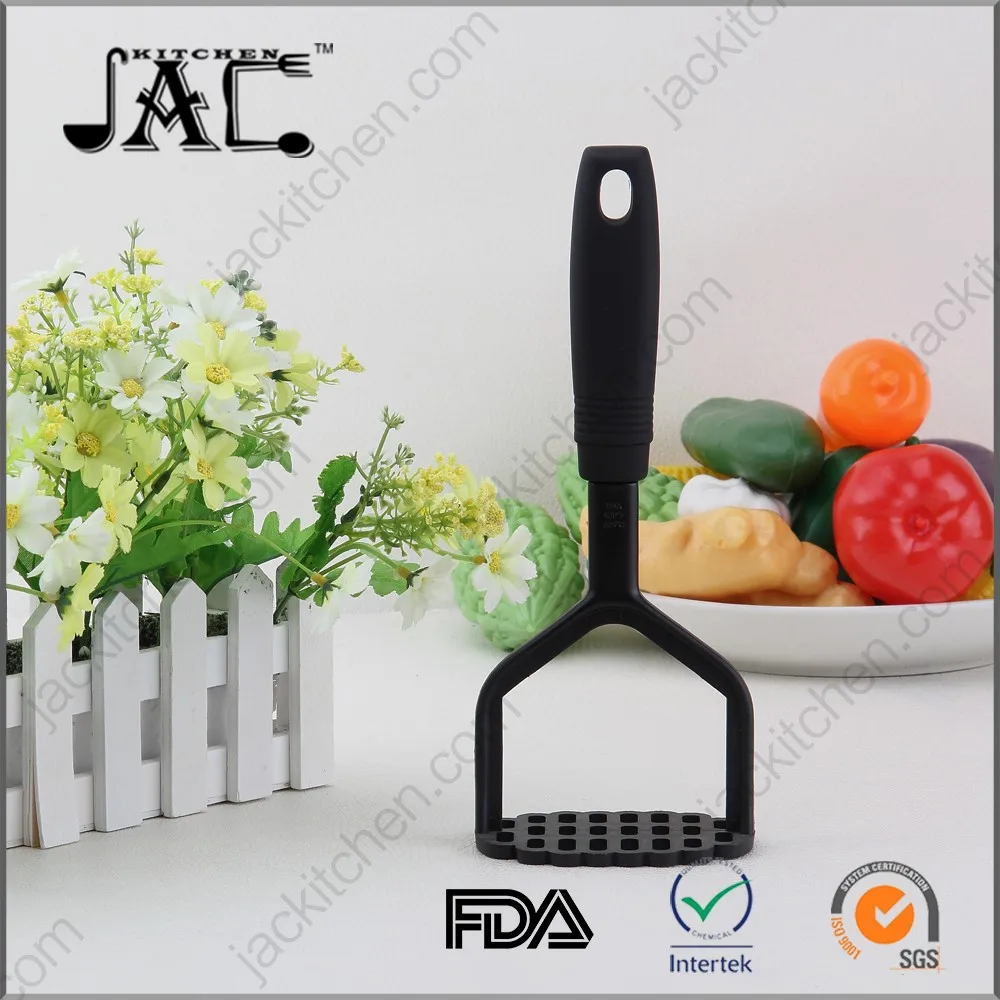 Professional Kitchen Utensils Nylon Potato Masher with Black Handle