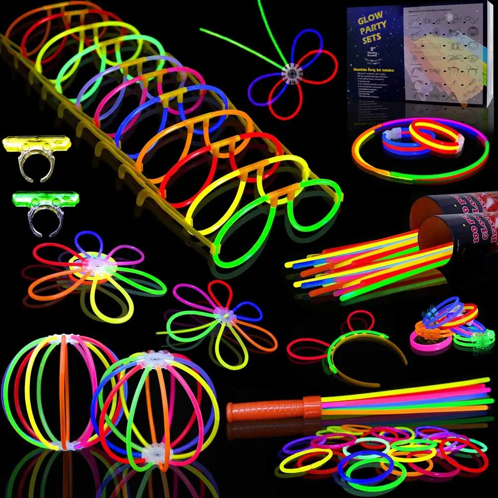 glow stick party decorations