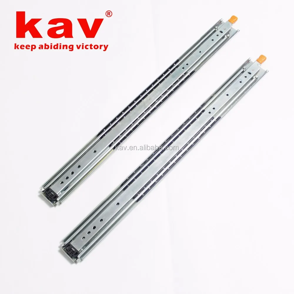 18" 76mm Wide Full Extension Heavy Duty Locking Drawer Slides Long