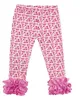 new fashion latest design candy icing leggings ruffle pants high quality Triple Ruffle Pants Icing Leggings tight pants