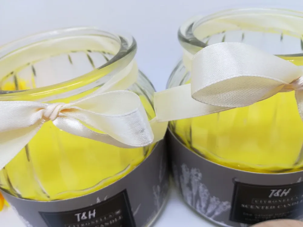 Yankee Candle Glass Jar Scented Candles Citronella Outdoor Candle With