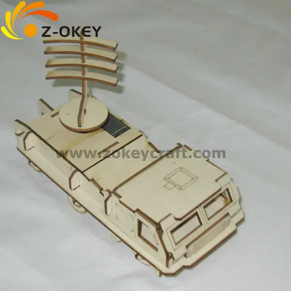 Z3D1217-2 3D wood puzzles for assembling a truck
