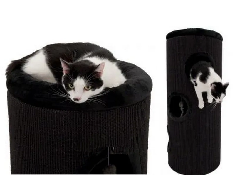 Cat Scratching Barrel Tree Post Bed House Scratcher Activity Toy Buy