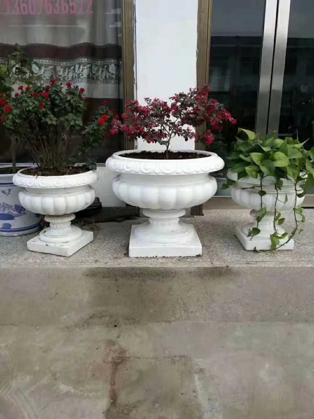 Precast Decorative Concrete Roman Column Pillar Plastic Molds For Sale