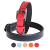 Multicolor High-end Luxury Blank Adjustable Soft Padded Genuine Leather Dog Collar