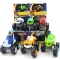 2016 6pcs set Blaze Monster Machines Toys Vehicle Car Transformation Toys With Original Box Best Gifts