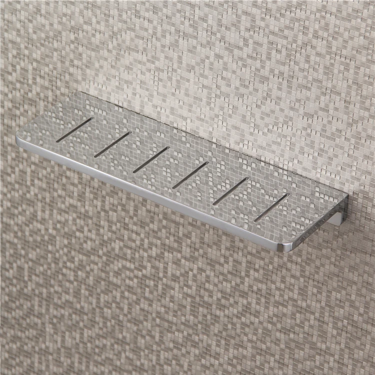 Wall Mounted Stainless Steel Bathroom Shelf Bracket Shelves Basket