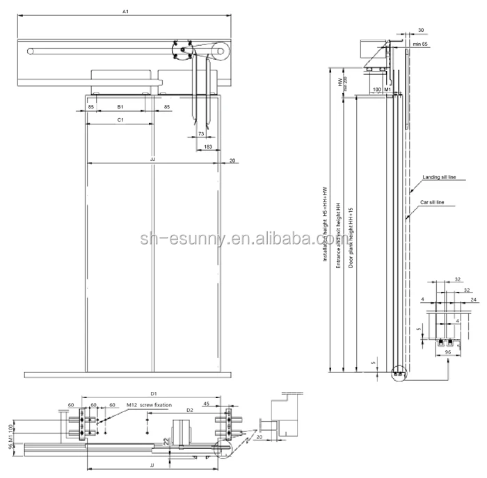 Elevator Door Sill / Lift Door Operator / Mitsubishi Parts (sn-dm-mcl(r ...