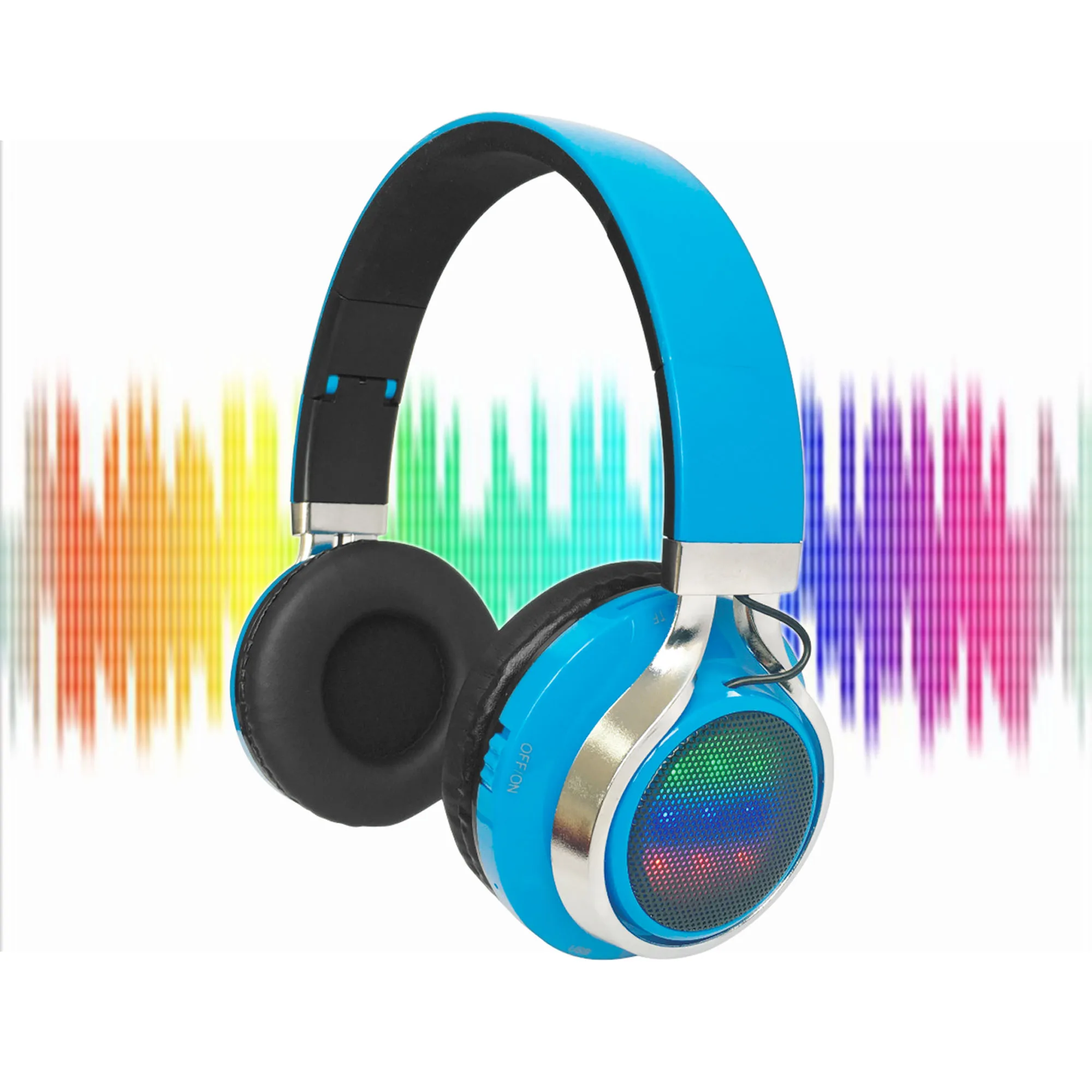 Cool Flashing Lights Design For Music Playing Bluetooth Headphones