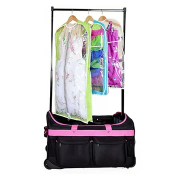 bag with clothes rack