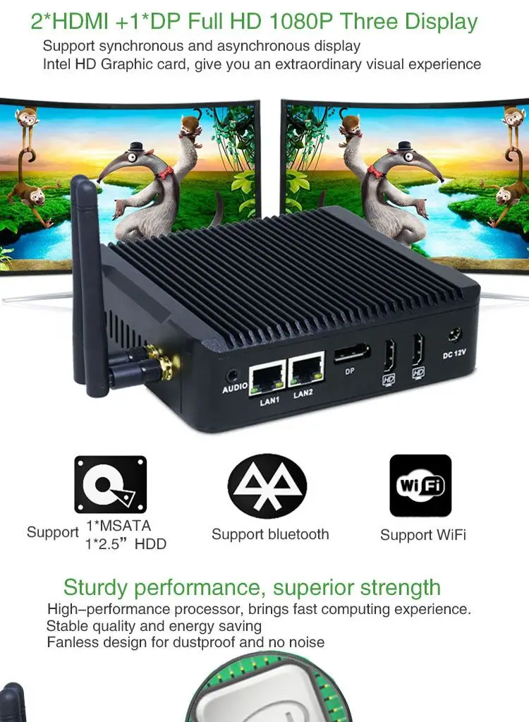 Slim Consumer Electronics Hardware & Software desktop computer case tower industrial mini pc for shopping mall kiosk