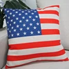 18inch square pillow covers American flag printed decorated throw pillows