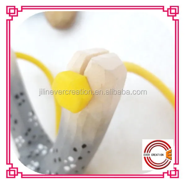 carved owl wooden slingshot