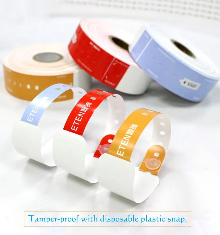 Disposable Medical Bracelet Thermal Printable Super Soft Paper ...