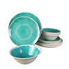 Green Jade pattern 18PC hot selling populared melamine tableware