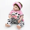 22" 55CM Hair Rooted Baby Alive Doll Reborn Baby Dolls Newborn Babe Doll Birthday Xmas Gifts Kids Toys