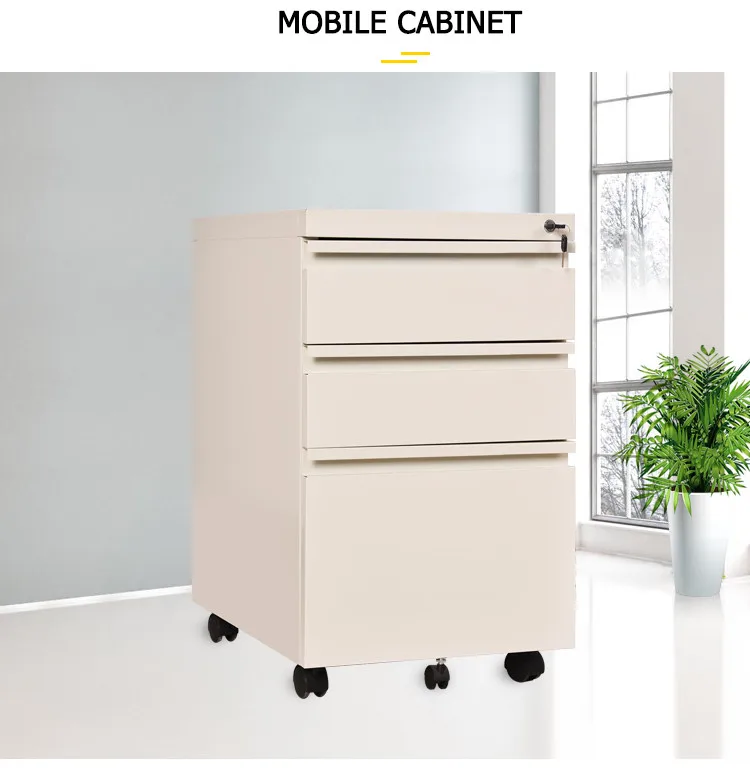 Pre Embly Movable File Cabinet Steel 3 Drawer Vertical Storage Pre Embly Movable File Cabinet Steel 3 Drawer Vertical Storage