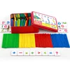 Kids learning Montessori intelligence counting sticks digital game sticks with iron box