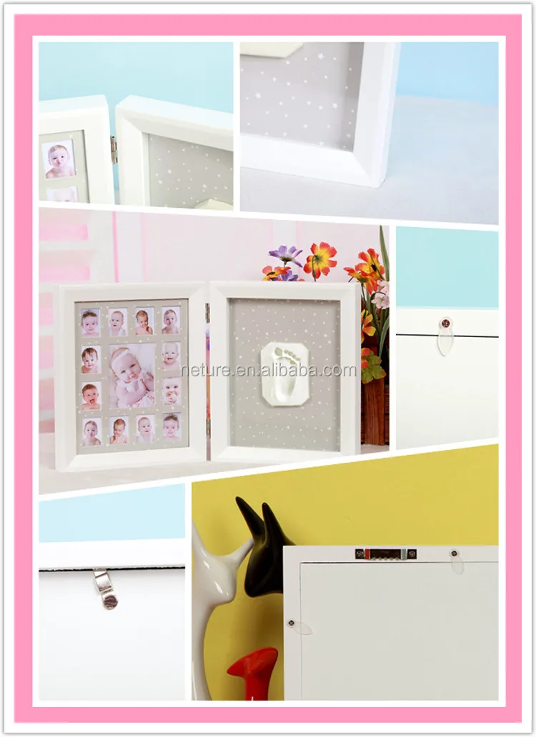 Wholesale Baby Photo Keepsake Handprint Footprint Clay Frame Kit Buy